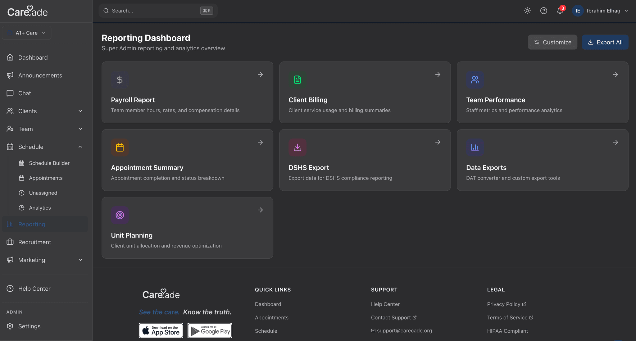 CareCade — screenshot 2